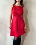 MINI DAPHNE DRESS RED SATIN/MORE COLOURS