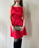 MINI DAPHNE DRESS RED SATIN/MORE COLOURS