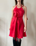 MINI DAPHNE DRESS RED SATIN/MORE COLOURS