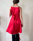 MINI DAPHNE DRESS RED SATIN/MORE COLOURS