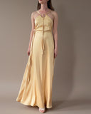 MAXI DAPHNE DRESS YASMINE YELLOW SATIN/MORE COLOURS