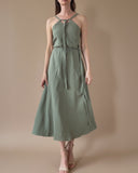 DAPHNE DRESS DOUBLE GAUZE/PISTACHIO/MORE COLOURS