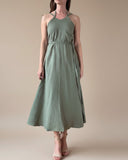 DAPHNE DRESS DOUBLE GAUZE/PISTACHIO/MORE COLOURS