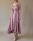 MIDI FRIDA DRESS PEONY PINK SATIN/MORE COLOURS