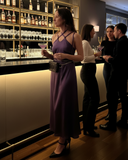 DAPHNE DRESS FESTIVE LILAC SATIN/MORE COLOURS