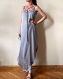 STRAP JUNE DRESS SILVER SATIN/MORE COLOURS