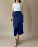 LANA WRAPSKIRT NAVY SATIN/MORE COLOURS