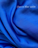 PETIT GAIA DRESS QUEEN BLUE SATIN/MORE COLOURS