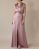 SLEEVELESS BOW AVA TOP PEONY PINK/MORE COLOURS