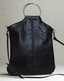 BRAIDED LEATHER O-RING BAG