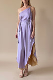 REVERSIBLE GAIA DRESS PASTEL VIOLET-YASMINE YELLOW