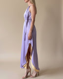 REVERSIBLE GAIA DRESS PASTEL VIOLET-YASMINE YELLOW