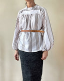 RIA TOP GREY STRIPES