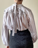 RIA TOP GREY STRIPES