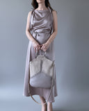 DAPHNE DRESS CHAI SATIN/MORE COLOURS
