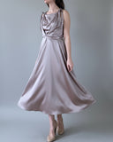 DAPHNE DRESS CHAI SATIN/MORE COLOURS