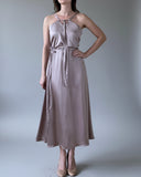 DAPHNE DRESS CHAI SATIN/MORE COLOURS