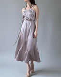 DAPHNE DRESS CHAI SATIN/MORE COLOURS