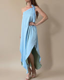 REVERSIBLE GAIA DRESS BABYBLUE-MINT