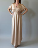 ANNE DRESS CHAMPAGNE GOLD SATIN/MORE COLOURS