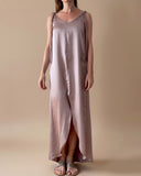 FLORA DRESS CHAI SATIN/MORE COLOURS