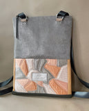 QUILT MOSAIC ZIPPER BACKPACK/TOTEBAG 2.