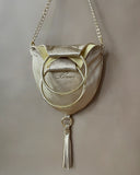 REVERSIBLE EVENT BAG/ YELLOW- GOLD