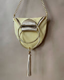 REVERSIBLE EVENT BAG/ YELLOW- GOLD