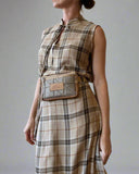 UJJATLAN BOW AVA TOP CHECKS