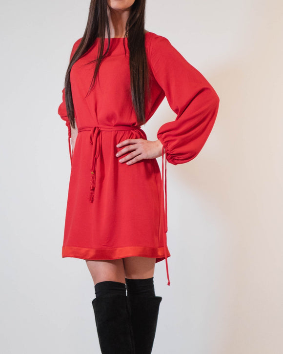 ISLA DRESS RED